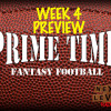 prime time fantasy football week 4 preview