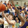 CB West - Jake Reichwein takes a shot past Roman Catholics Tony Carr during their PIAA Class AAAA second round game on Wednesday, Mar. 9, 2016. (Bob Raines/Digital First Media)